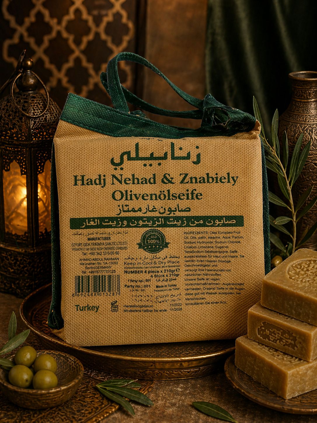 صابون غار حلبي اصلي 4 قطع