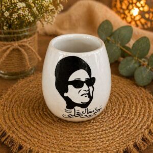 كاسة متة فخار مطلي